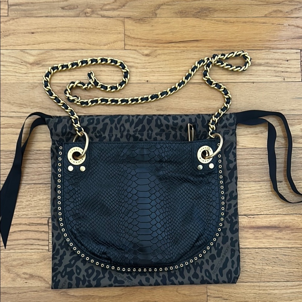 Rebecca Minkoff Stylish Black and gold hardware Women's Bag